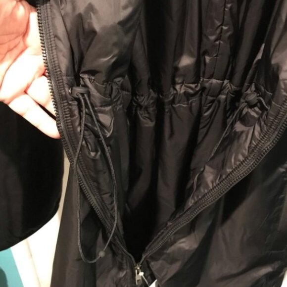 Athleta Summit PrimaLoft Insulated Shell Full Zip Parka Jacket Coat Medium black - Picture 6 of 9